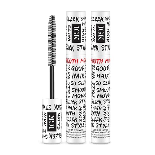 IGK Good Behavior Frizz & Flyaway Taming Wand (Pack of 2) | Instantly Smooths Flyaways, Slicks Back Styles & Details Edges | 24-Hour Frizz Control |