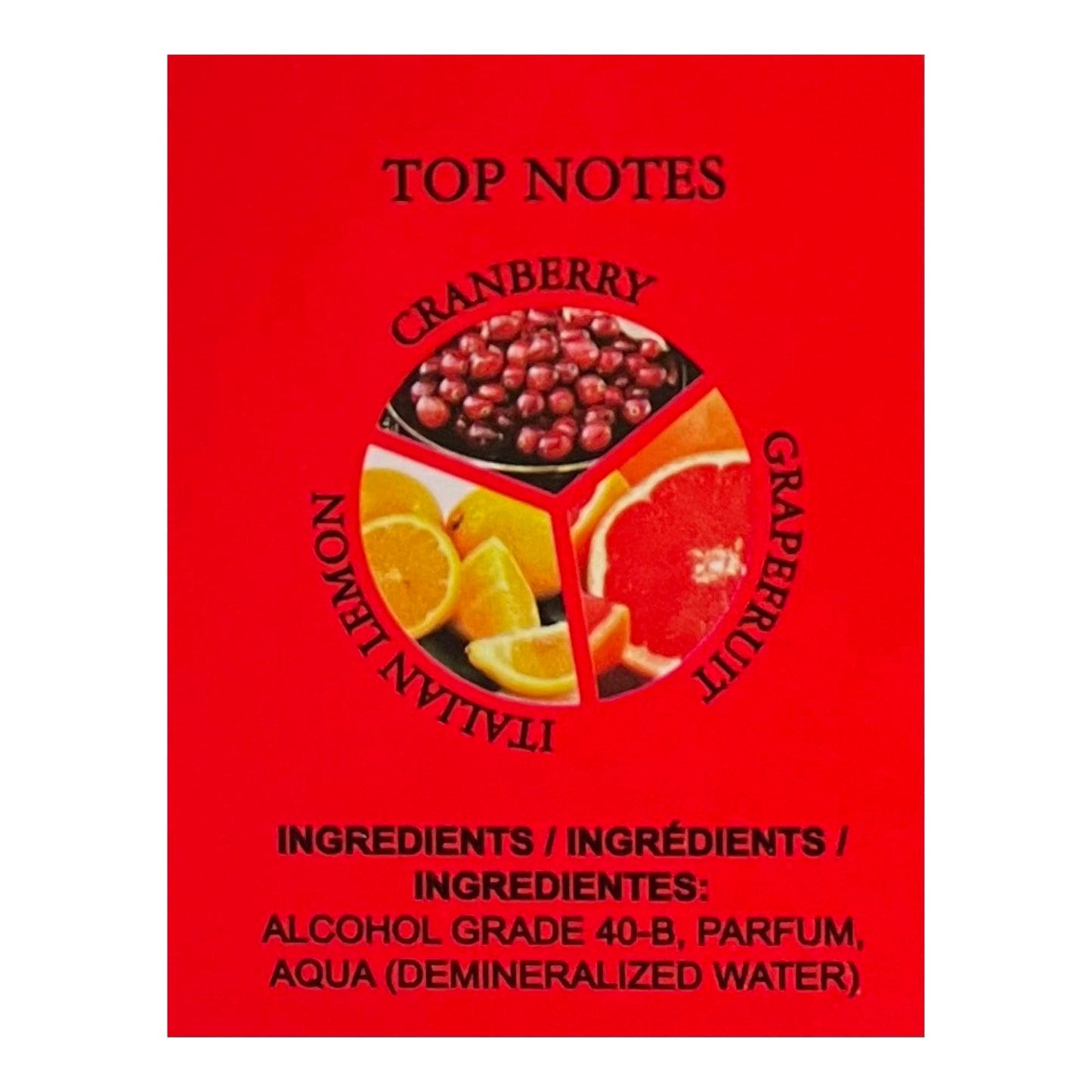 United Scents Red Intense Eau de Parfum for Men 3.4 Fl Oz | Top Notes: Cranberry, Grapefruit, Italian Lemon