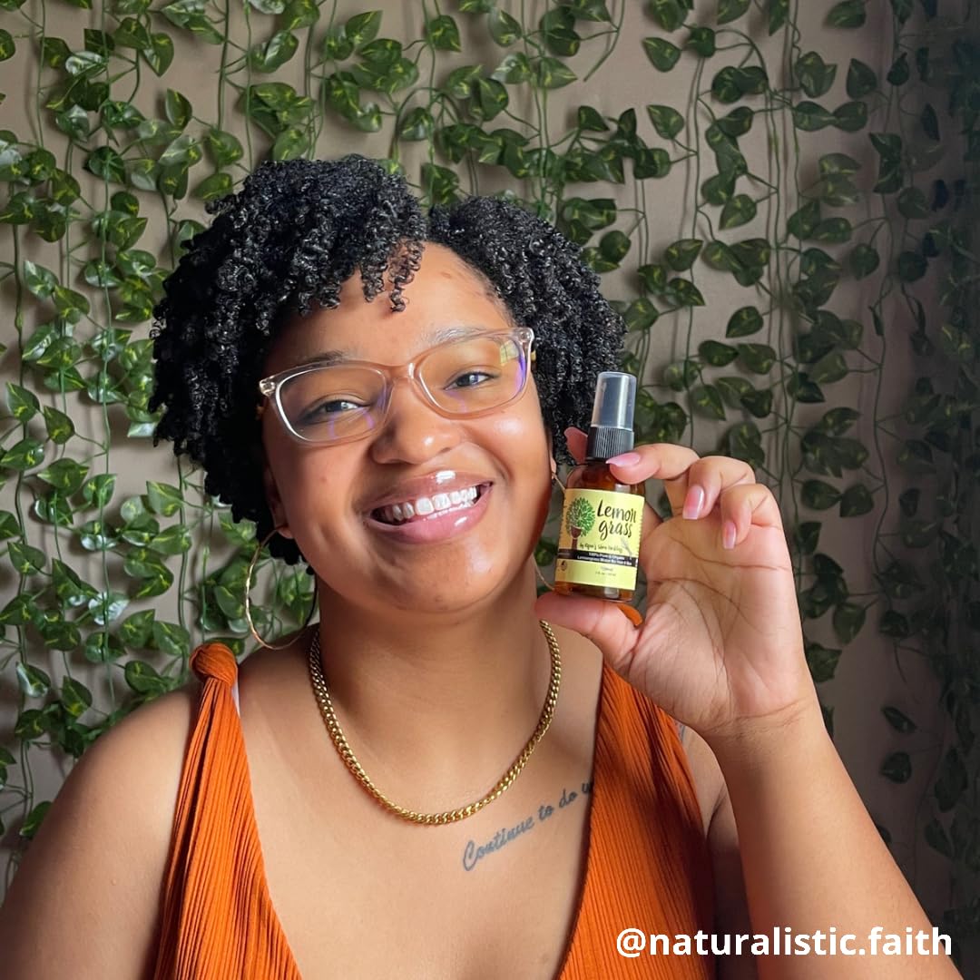 Multiuse Lemongrass Water Toner Mist for Face, Body, and Hair - Pure Distilled Lemograss Water Spray - Soothes and Hydrates Skin, Scalp, Hair, & Nails