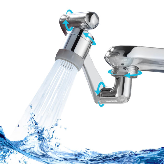 CECEFIN 1080° Swivel Faucet Extender – 2-Mode Rotatable Spray for Kitchen & Bathroom, Wash Hands, Hair, Face with Ease