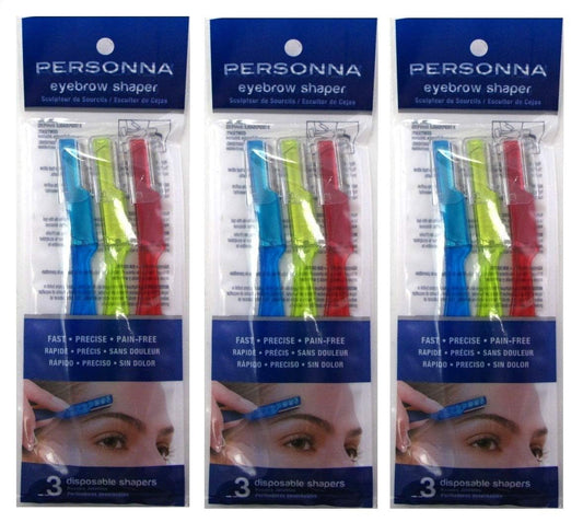 Personna Eyebrow Shaper For Men And Women - 3 Ea (Pack of 3) bundle Beauty and Personal Care Personna