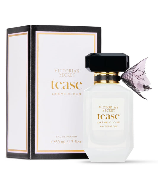 Victoria's Secret Tease Crème Cloud Eau de Parfum, Notes of Vanilla Meringue, Santal Flower & Sheer Amber, Perfumes for Women (1.7 oz)