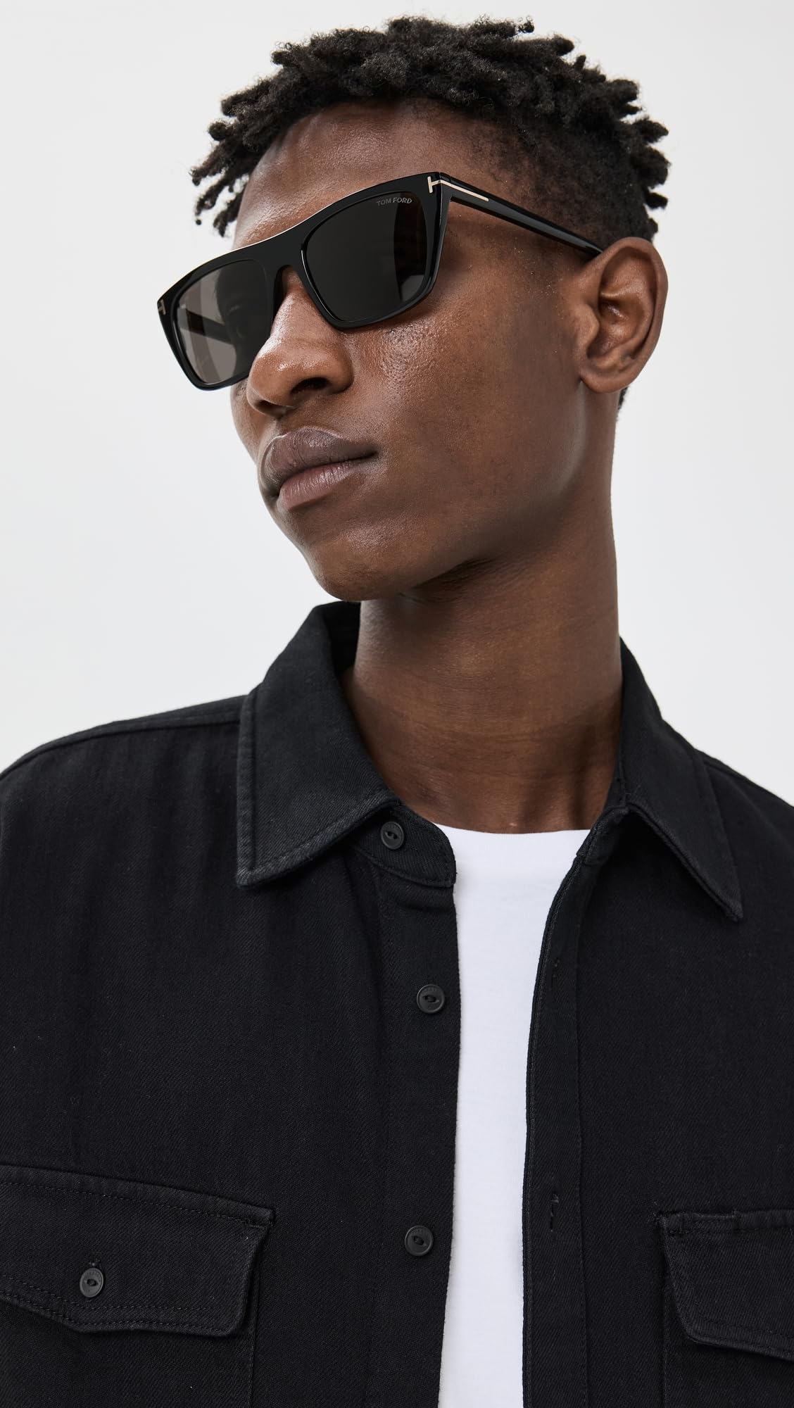 Tom Ford Women's Aslan Sunglasses, Shiny Black/Smoke, One Size