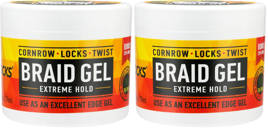 AllDay Locks Braid Gel Extreme Hold - Braiding Gel for_Cornrows, Locks, & Twisting, Moisturizing Edge Control for_Women and Men, Natural Formula_for Beauty and Personal Care AllDay Locks Default Title