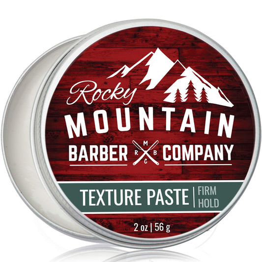 Rocky Mountain Barber Company Hair Paste for Men - Hair Styling Paste with Pliable Light-Firm Hold for All Hair Styles, Shine-Free Matte Finish - Easy