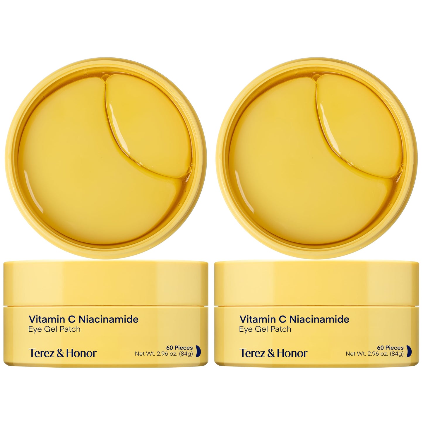 TEREZ & HONOR Vitamin C Niacinamide Eye Patches - 120 Korean Brightening Hydrogel Eye Masks with Tranexamic Acid & Hyaluronic Acid - Gel Pads Beauty and Personal Care TEREZ & HONOR Default Title