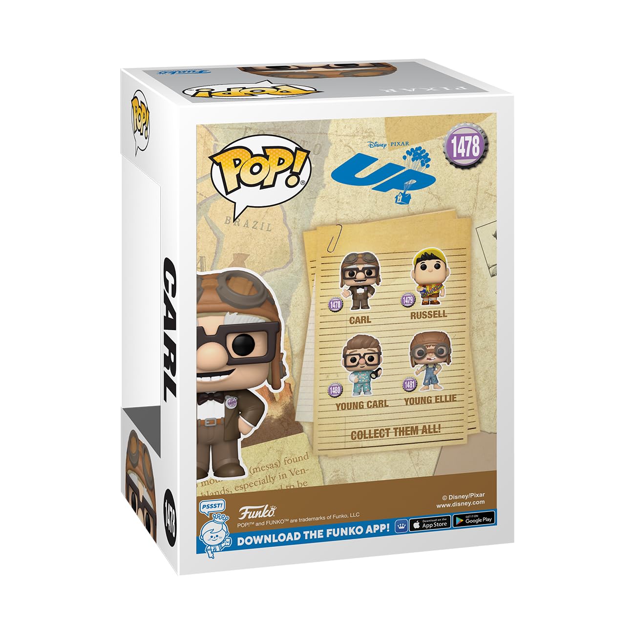 Funko POP! Disney: UP - Carl Fredricksen - up - Collectable Vinyl Figure - Gift Idea - Official Merchandise - for Kids & Adults - Movies Fans - Model…