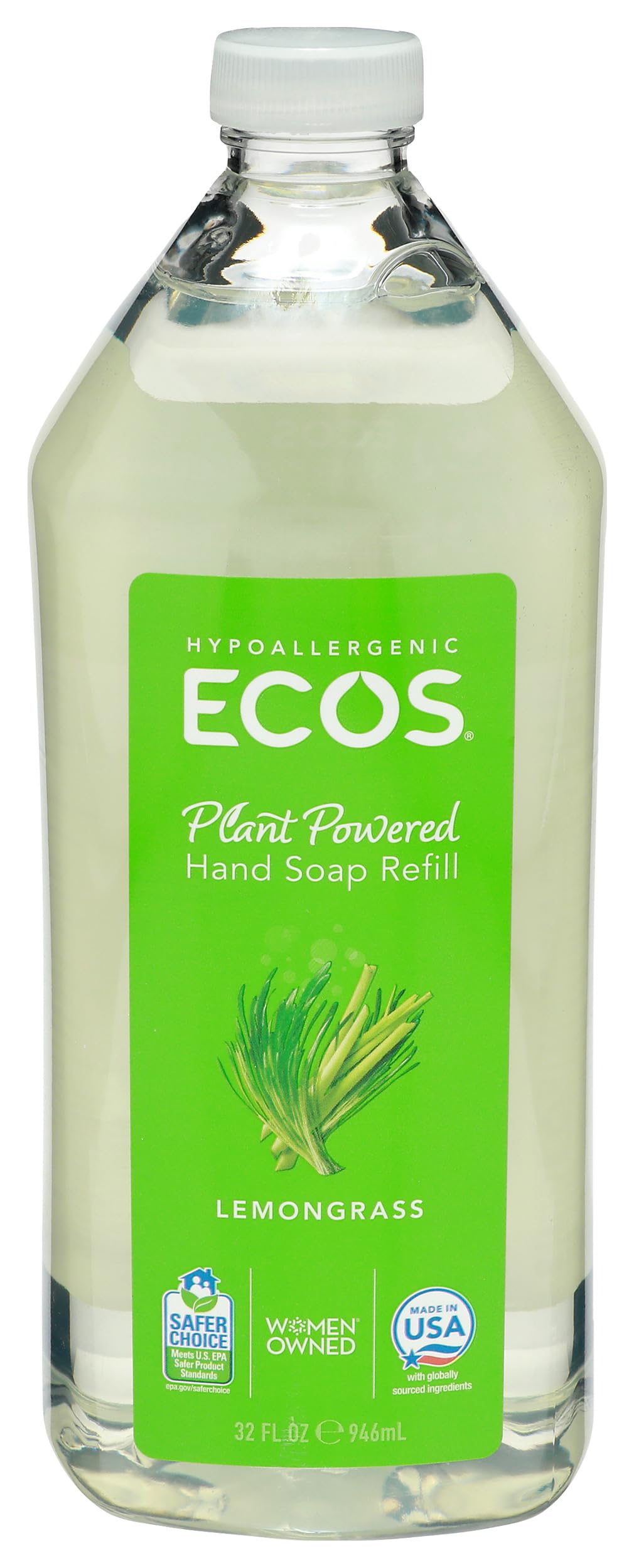 ECOS Hypoallergenic Hand Soap, Lemongrass 32 Fl Oz Beauty & Personal Care ECOS