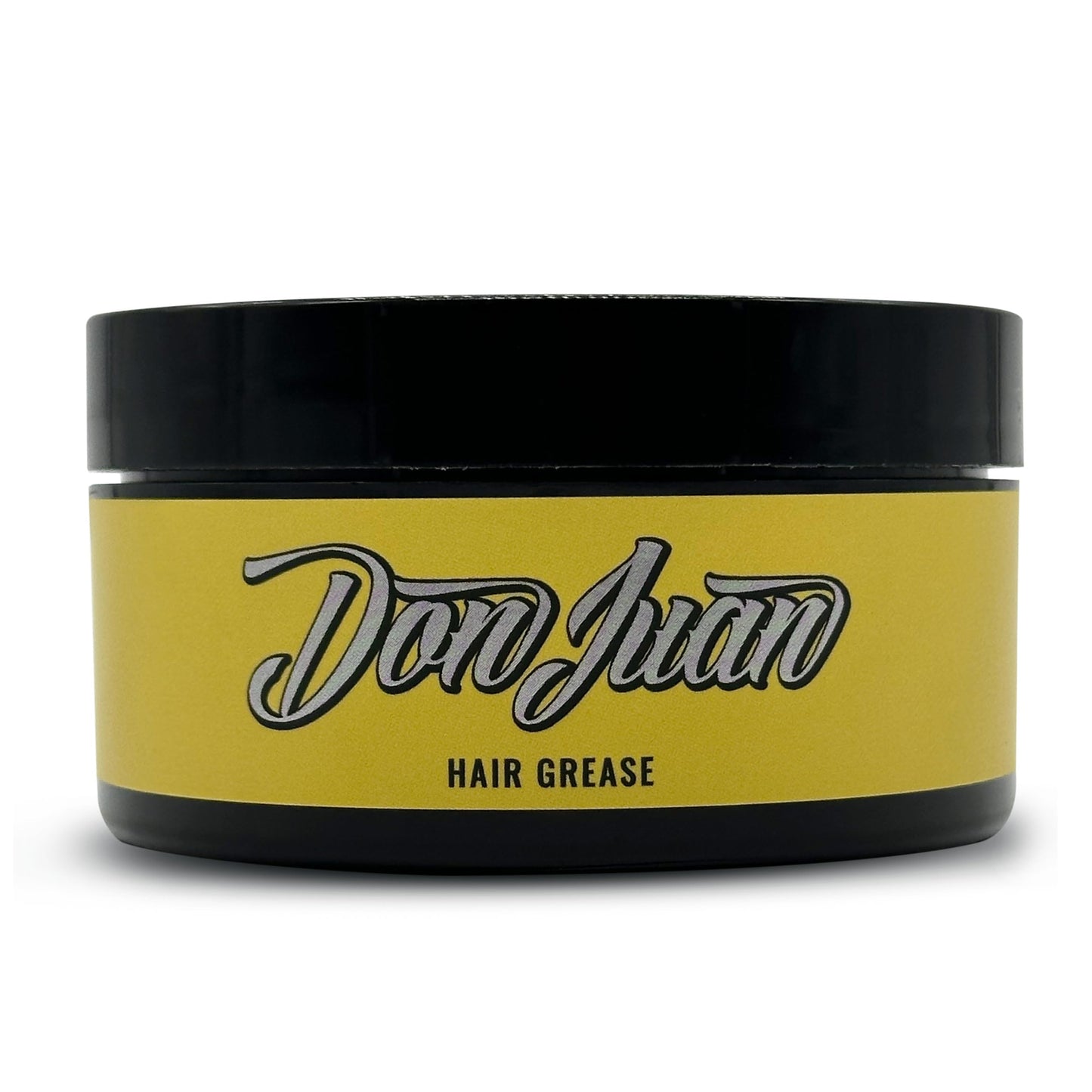 Don Juan Hair Grease Pomade 4 Ounce Jar | Heavy Hold | High Shine | Wax Based | Floral Barbershop Scent