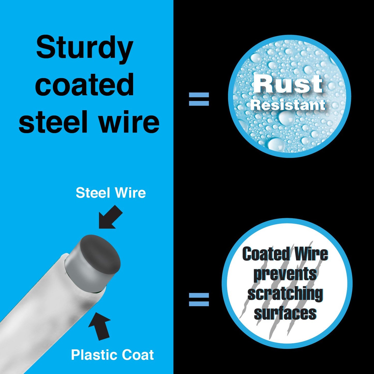 YBM HOME Under Shelf Storage Basket, 12-inch, White #1184