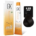 GK HAIR Global Keratin Professional Hair Color Cream Tube (3.4 Fl Oz/100ml) Nourishing & Cleansing Colors for Styling High Performance Long Lasting