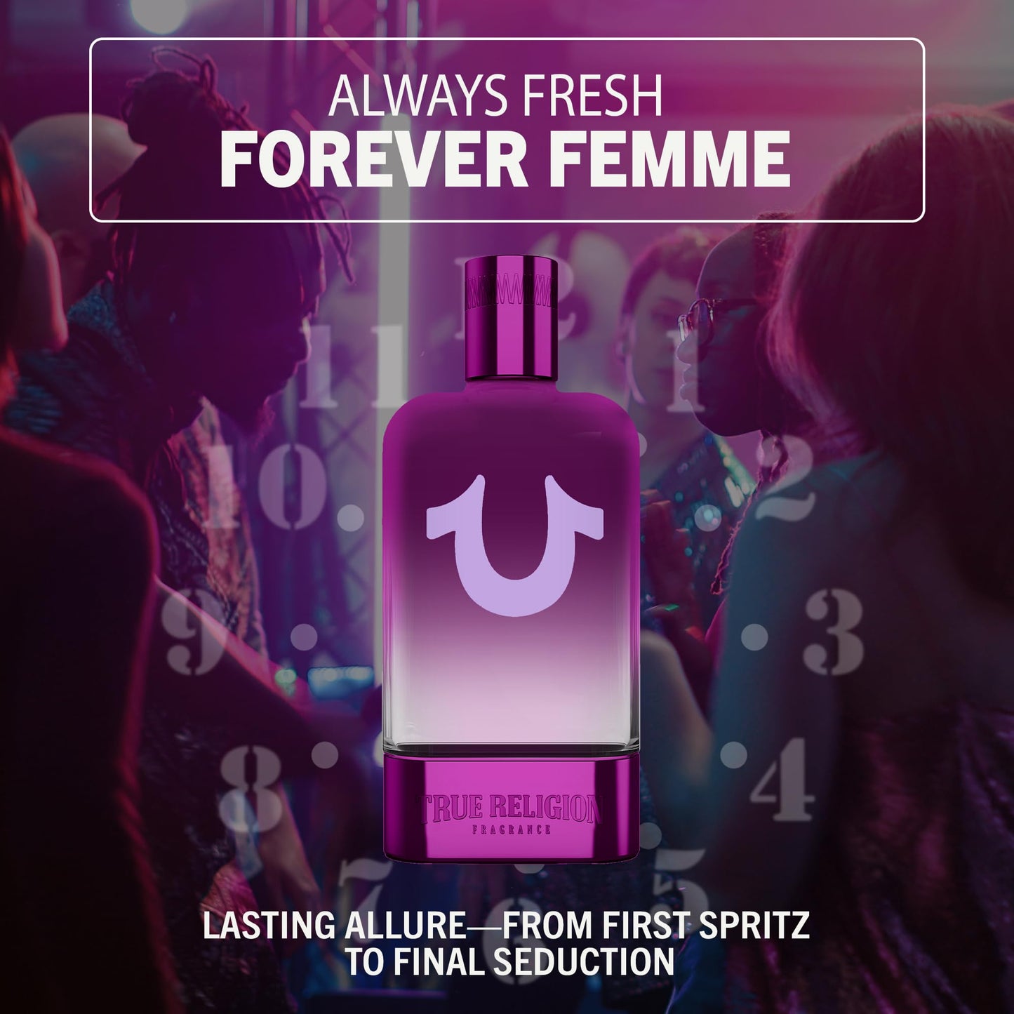 True Religion Always True Femme - 3.4 fl oz EDP - Women's Perfume - amber, fruity, floral - grapefruit, mandarin, plum, jasmine, rose, orange blossom, tonka, amber, vanilla