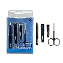Pursonic | Salon Quality Manicure Tool Kit for Manicures & Pedicures, Includes Nail Clippers, Tweezers & Nail Scissors - Durable Stainless Steel