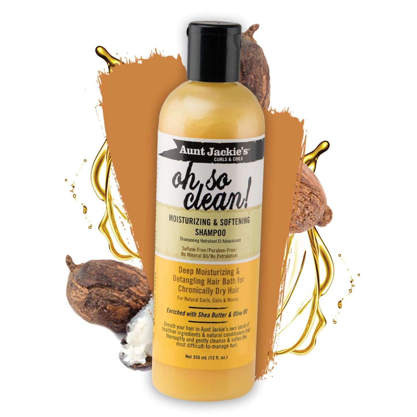 Aunt Jackie's Curls & Coils Perfect Hydrate Collection - Mega-Moisturizing with Shea Butter & Olive Oil, 4 Products: Curl Conditioner, Detangler