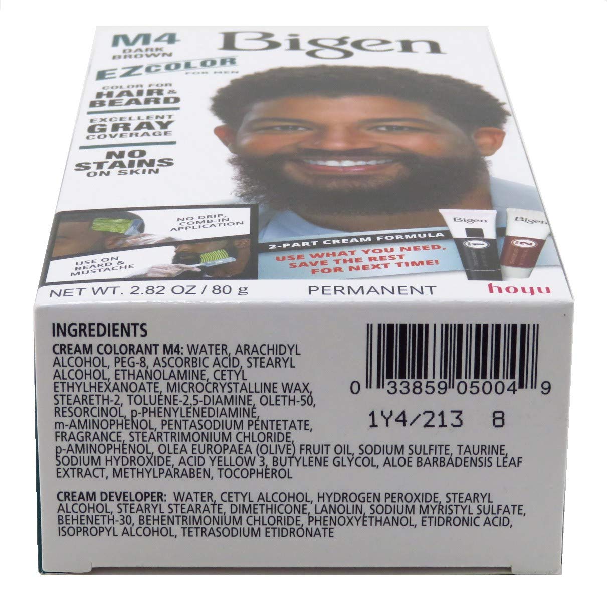 Bigen Ez Color For Men M4 Dark Brown Kit (2 Pack)