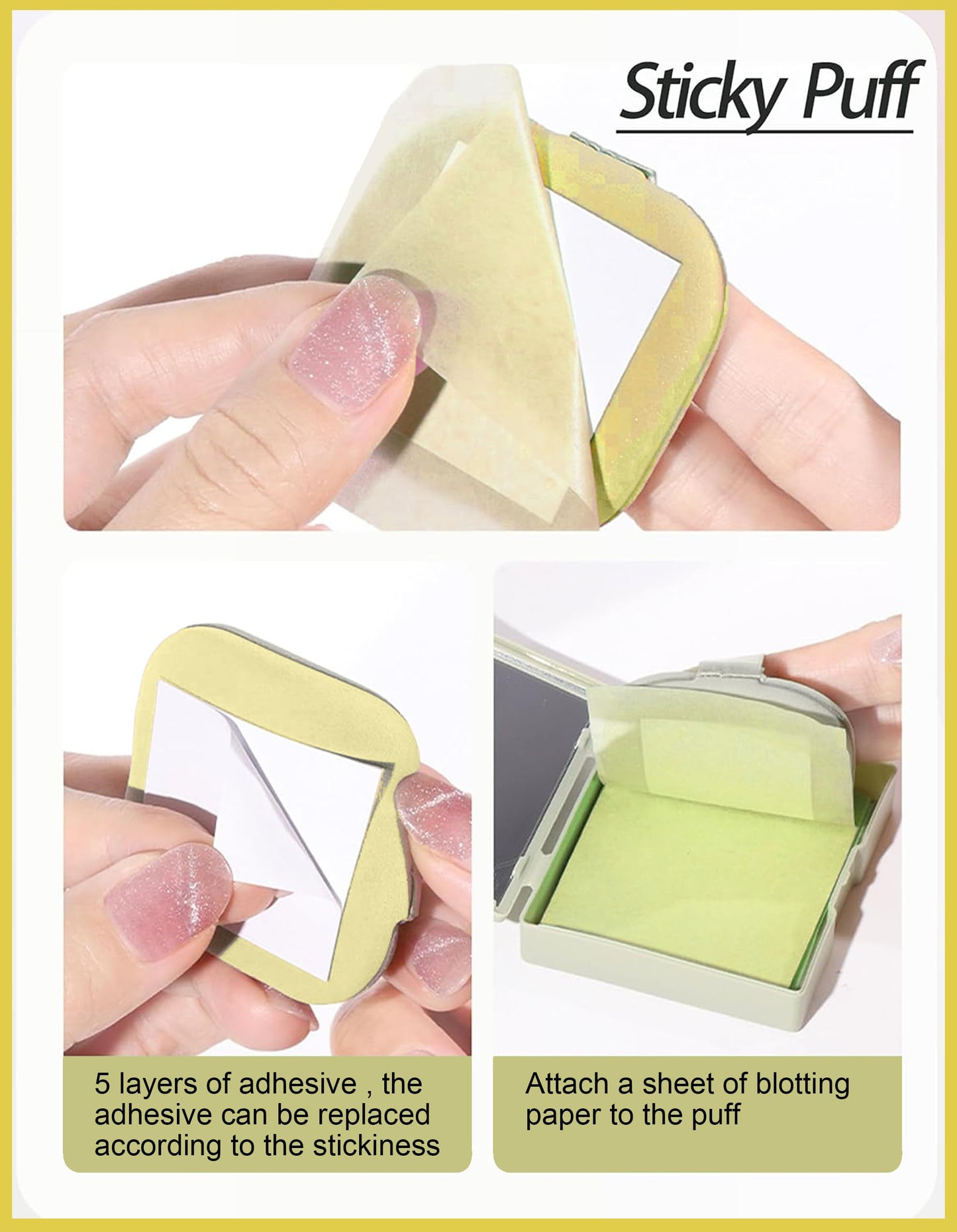 200PCS Chamomile Oil Blotting Papers for Face - Controls Shine, Save Makeup Beauty and Personal Care Okerker