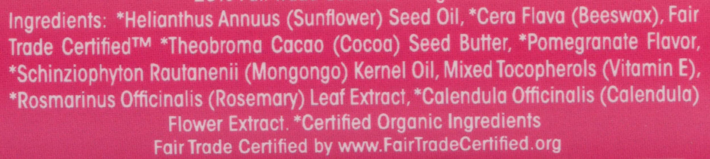 Eco Lips, Lip Balm Mongo Kiss Pomegranate, 0.25 Ounce