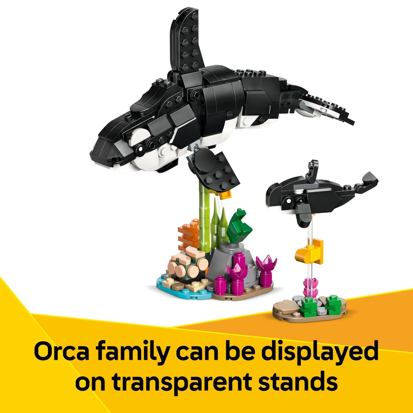 LEGO Creator 3 in 1 Wild Animals Panda Family 31165, Build Panda, Penguin or Orca, Fun Birthday Gift Building Toy for Kids Ages 8+
