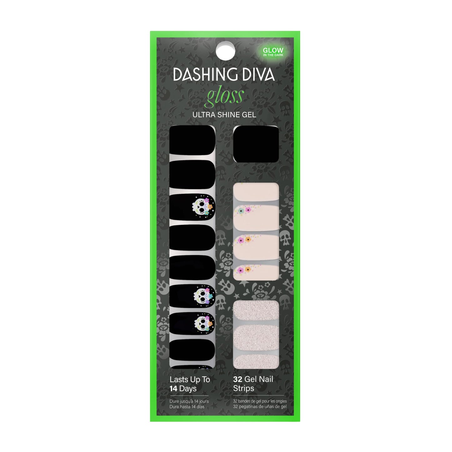 Dashing Diva Gloss Nail Strips - Sugarcoat It | UV Free, Chip Resistant, Long Lasting Gel Nail Stickers | Contains 32 Wraps, 1 Prep Pad, 1 File Beauty & Personal Care Dashing Diva