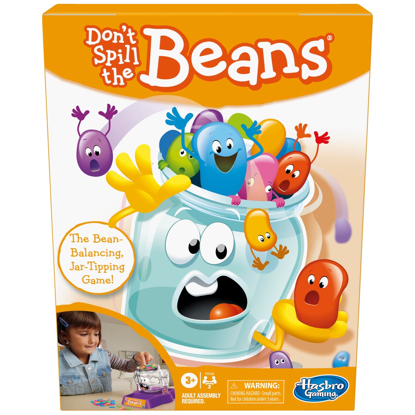 Hasbro Gaming Don't Spill The Beans Game for Kids, Easy and Fun Balancing Game for Children Ages 3 and Up, Preschool Games for 2 Players, Kids Board…