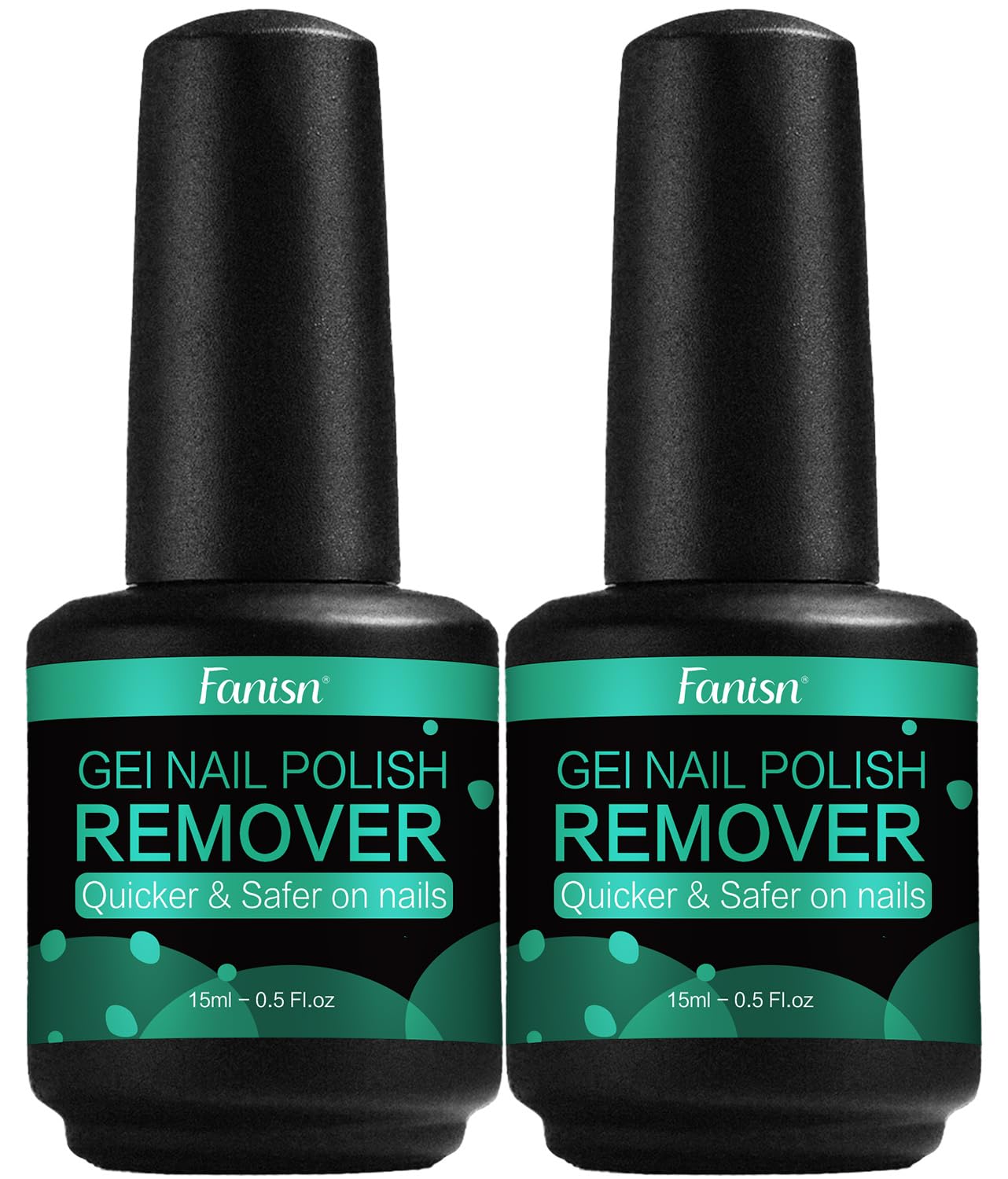 Gel Nail Polish Remover 2x15ml,3-5 Min Express Removal For Home DIY Beauty and Personal Care Fanisn Default Title