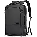 Muzee 3in1 Slim Business Backpack Laptop Backpack For Men with Executive Briefcase Casual Daypack Fits 15.6 Inch Laptop USB Port Black
