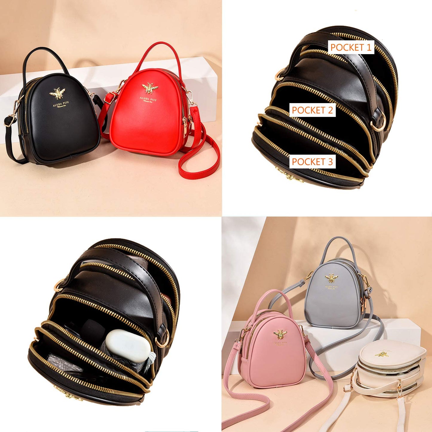 Small Crossbody Bags Shoulder Bag for Women Stylish Ladies Messenger Bags Purse and Handbags Wallet 0-black