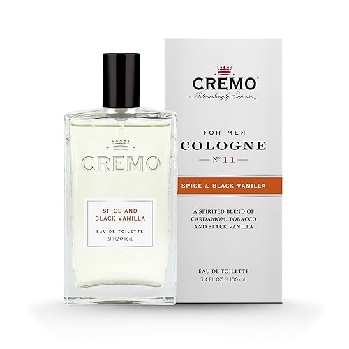Cremo Cologne For Men - Spice & Black Vanilla Mens Cologne Spray, An Explosion of Vibrant Spices, Dark Woods and Black Vanilla, Multi-Layered