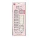 Dashing Diva Gloss Nail Wraps - All Lined Up | UV Free, Chip Resistant, Long Lasting Gel strips | Contains 32 Strips, 1 Prep Pad, 1 File Beauty & Personal Care Dashing Diva