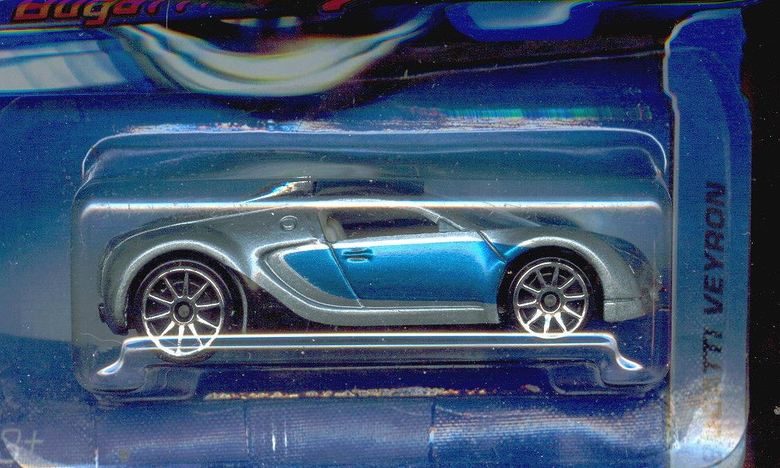 Hot Wheels 2006-144 Bugatti Veyron Bue/Silver 1:64 Scale *NOT* FTE
