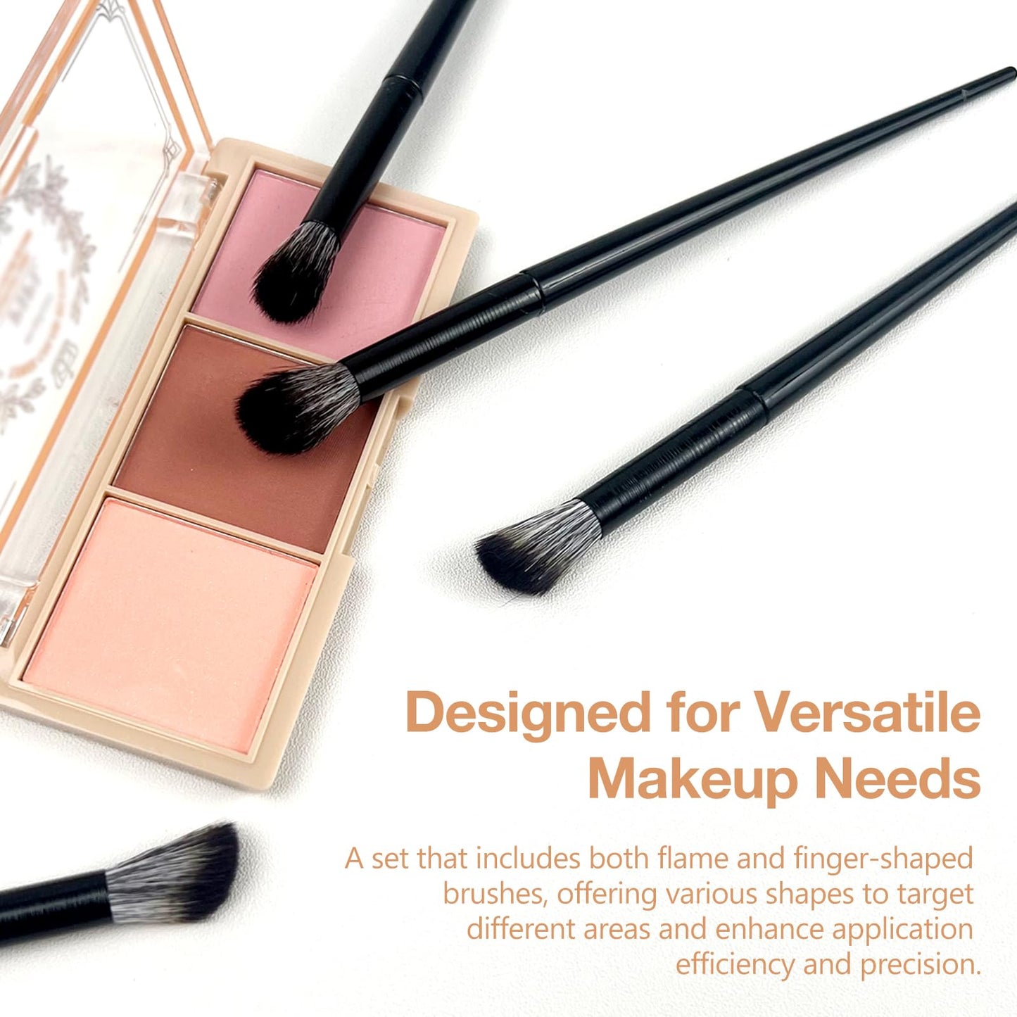 Fluffy Eye Brush - Multi-Purpose Eyeshadow & Concealer Brush for Soft-Focus Finish, Vegan & Cruelty-Free Synthetic Bristles