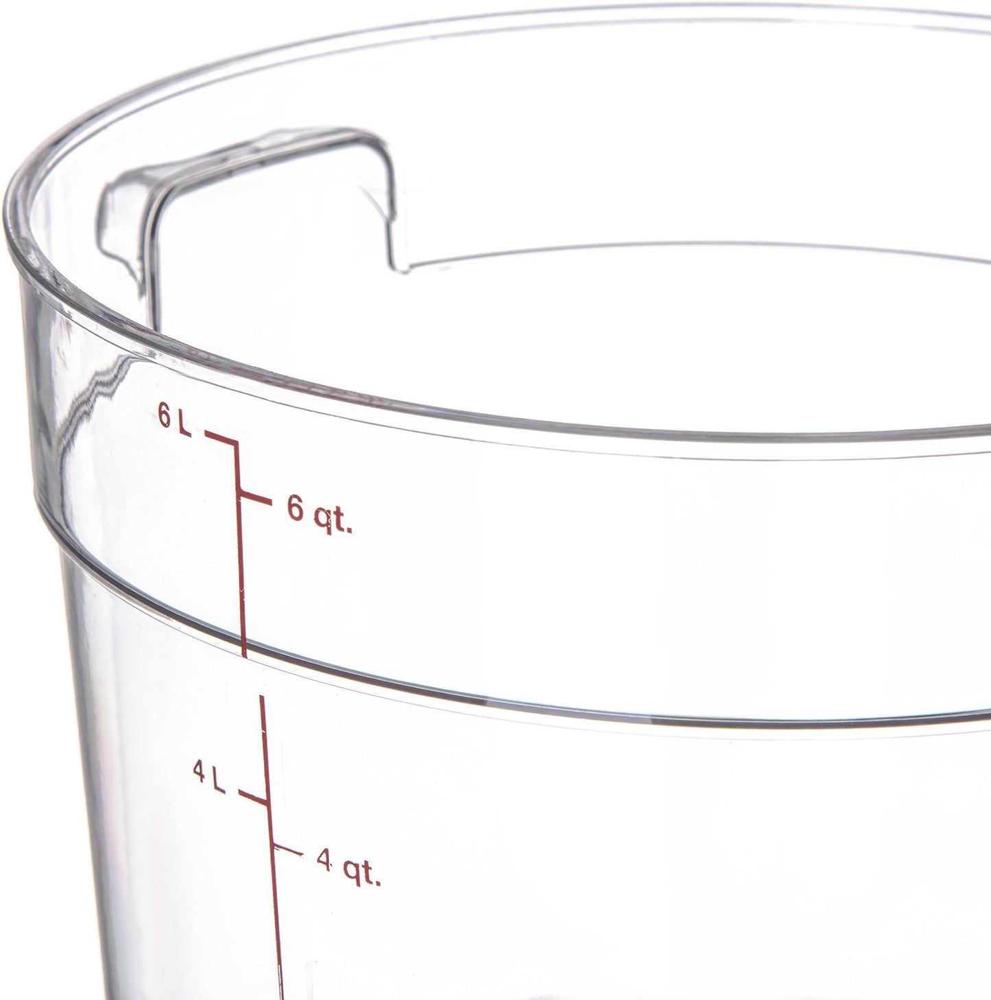 Carlisle FoodService Products Storplus Round Food Storage Container with Stackable Design for Catering, Buffets, Restaurants, Polycarbonate (Pc), 6…