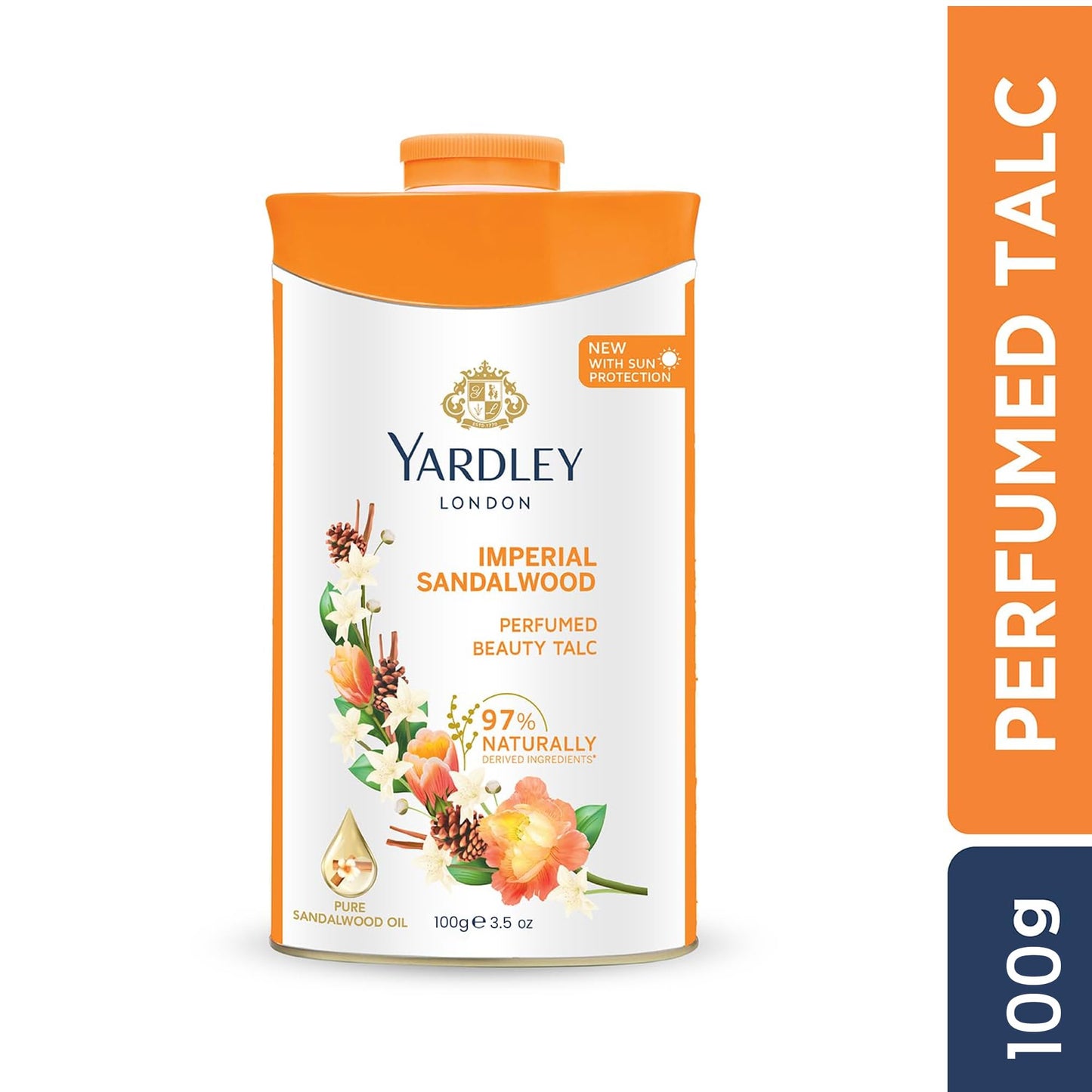 Yardley London Perfumed Talc Sandalwood 100g