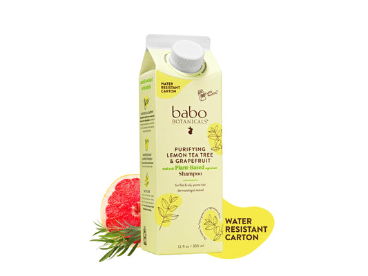 Babo Botanicals, Shampoo Purifying Lemon Myrtle Tea Tree, 12 Fl Oz