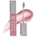 Pure Illumination Light-Up Lip Gloss with LED-Lit Applicator Brush + Side Mirror, Non-Sticky, Moisturizing Hydrating Lip Glosses with Lanolin, Jojoba