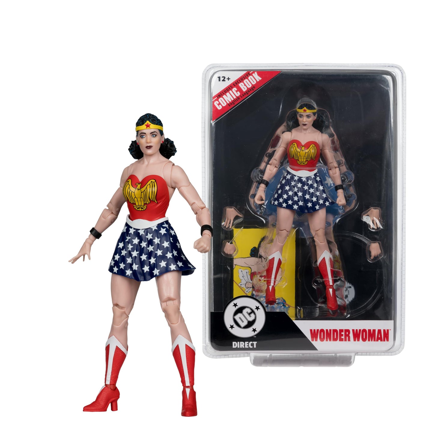 McFarlane Toys- DC Direct Page Punchers Wonder Woman (Wonder Woman #1) 7in Action Figure with Comic