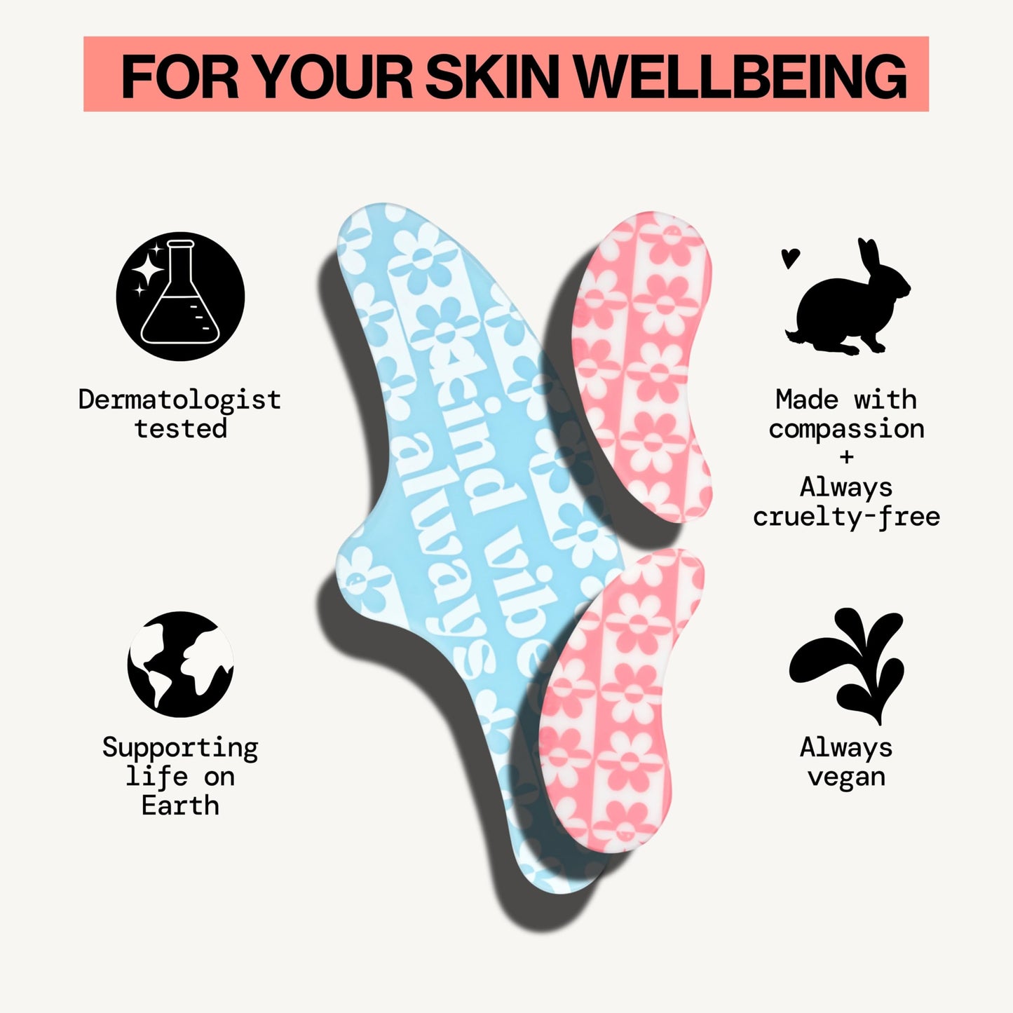 Pacifica Reusable Mask Set - Silicone Undereye & Brow Mask Set for Forehead & Under Eye, Anti-Wrinkle, Firming, Pair with Serum, Vegan & Cruelty-Free