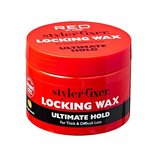 Red by Kiss Hold Locking Gel Ultimate Hold for Thin Locs & Twists, Hydrating, Conditioning, Non-Frizz, Non-Flaking, No Build-Up, Enriched