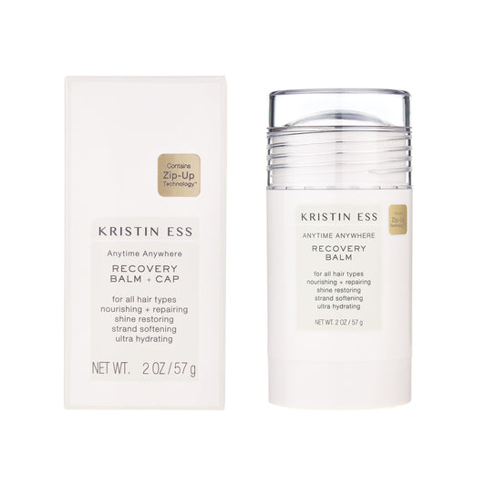 Kristin Ess Hair Recovery Balm Treatment for Damaged Hair + Slick Back Styles - Ponytails, Buns with Coconut and Castor Oils, Edge Control, Restores