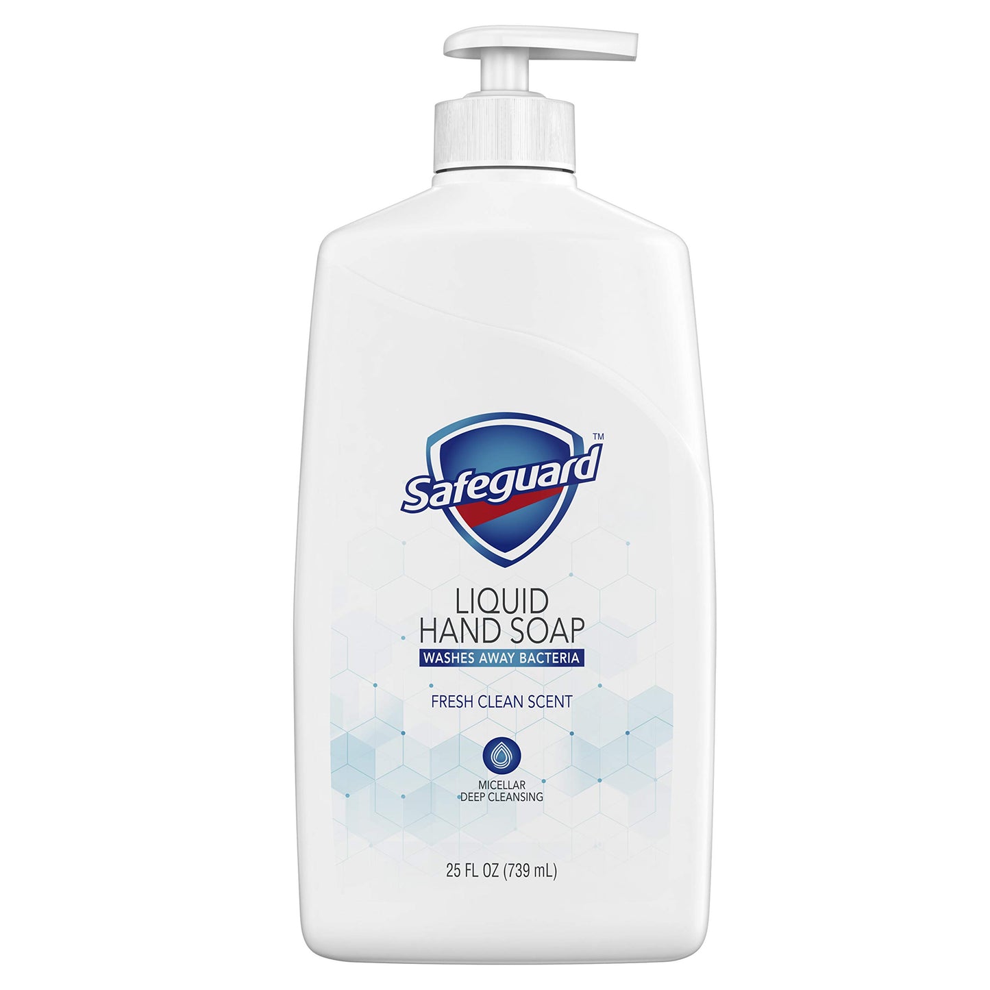 Safeguard Liquid Hand Soap, Micellar Deep Cleansing, Fresh Clean Scent | Washes Away Bacteria - 25 Ounce Bottle (Pack of 1) Beauty & Personal Care Safeguard