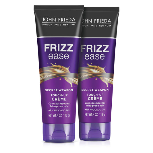 John Frieda Frizz Ease Secret Weapon Touch-Up Crème, Smoothing Cream for Flyaways, Frizz-Free & Split Ends, Infused with Avocado Oil to Seal in