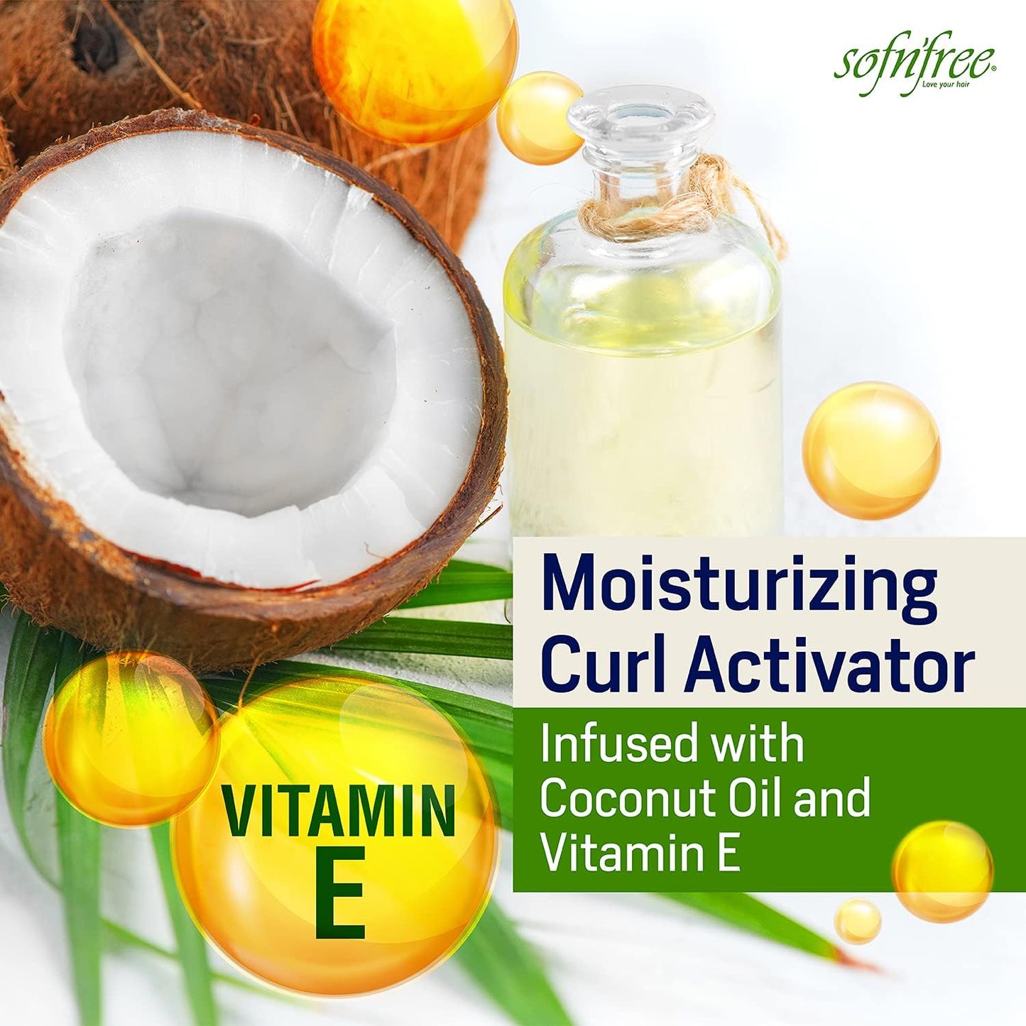 Sofn’Free Moisturizer & Curl Activator Lotion - Curl Defining Formula for Multicultural Curls, Soft Waves, Shine, Frizz Control for Natural Textures