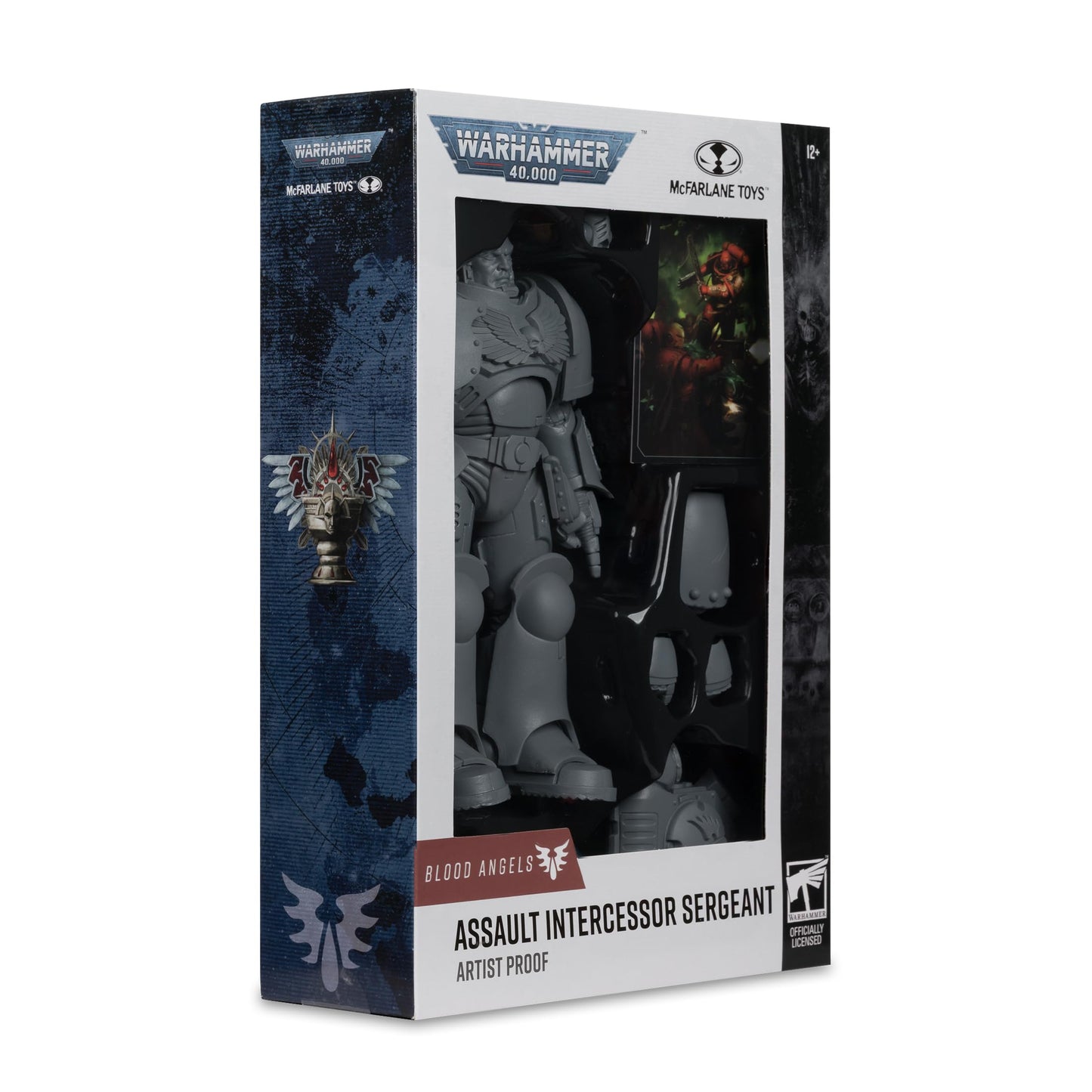 McFarlane Toys- Warhammer 40,000 Assault Intercessor Sergeant (Blood Angel) Artist Proof 7in Figure