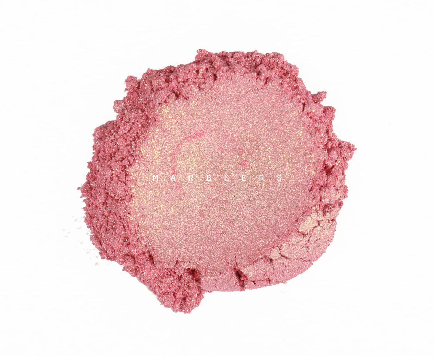 MARBLERS Glitter Mica Powder [Rose Quartz] 0.14oz (4g) | Glitter Mica | Highly Pigmented | Non-Toxic, Vegan, Cruelty-Free | Eyeshadow, Body Butter