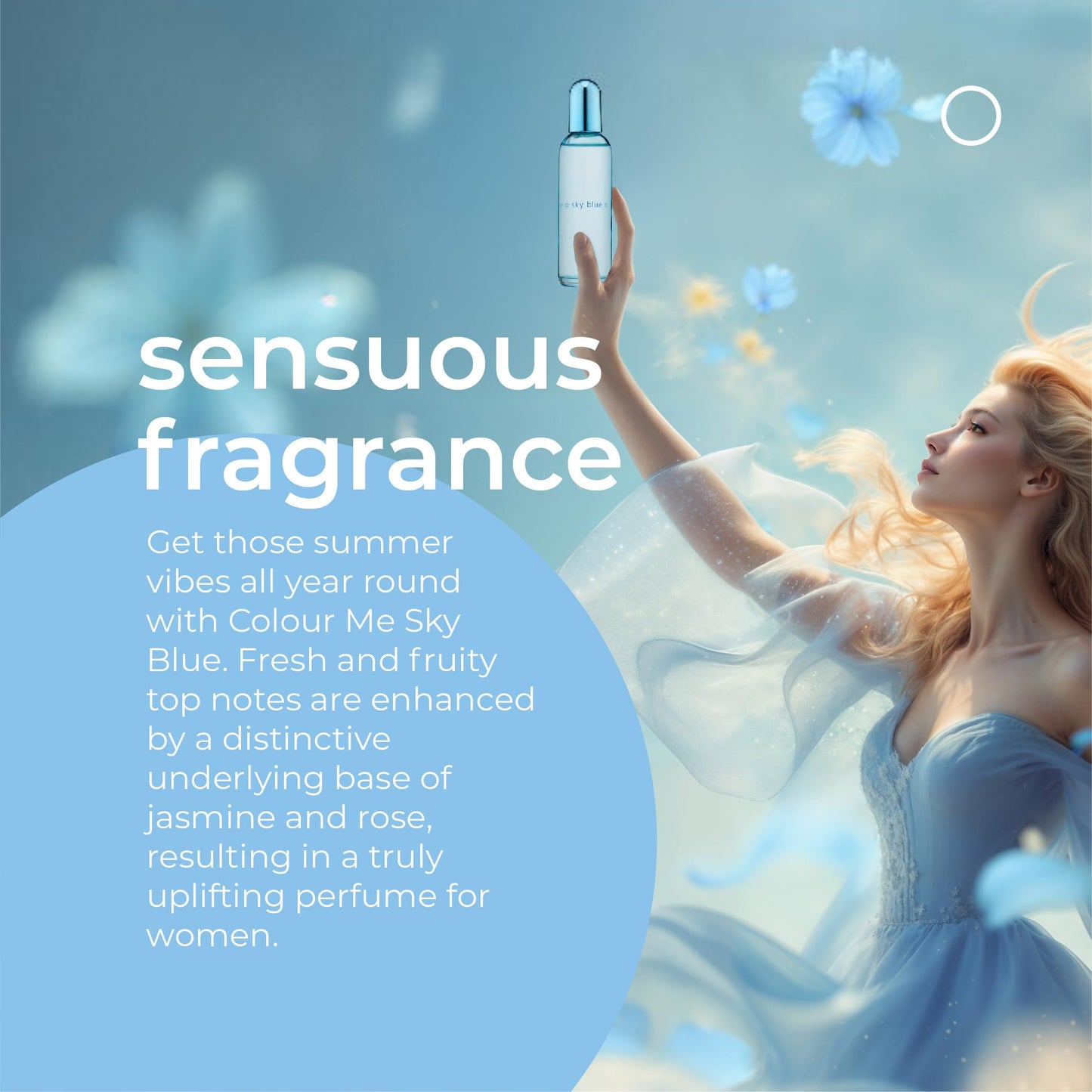 Colour Me Sky Blue by Milton-Lloyd for Women - 3.4 oz EDP Spray