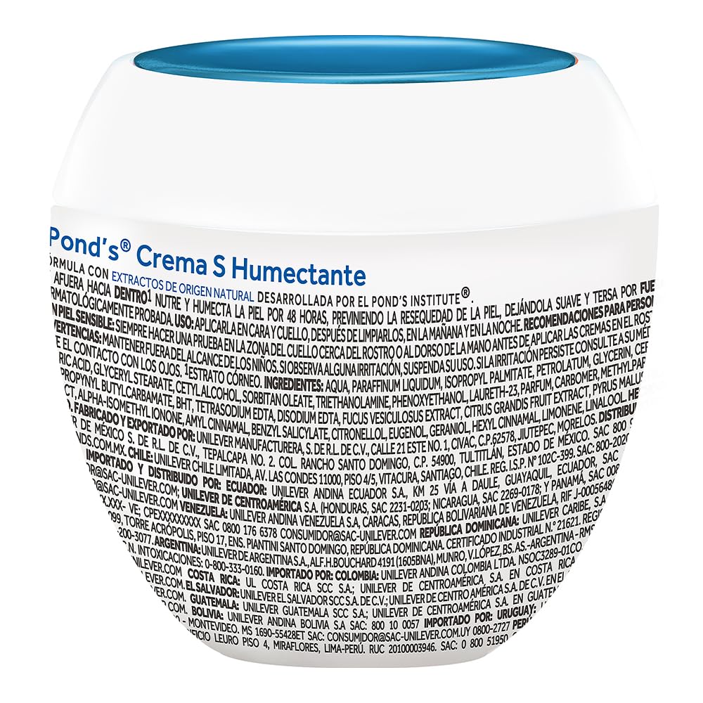 Pond's S Cream Humectant Moistening, 14oz Crema Humetante y Magnificante S De Ponds 400gr (1)