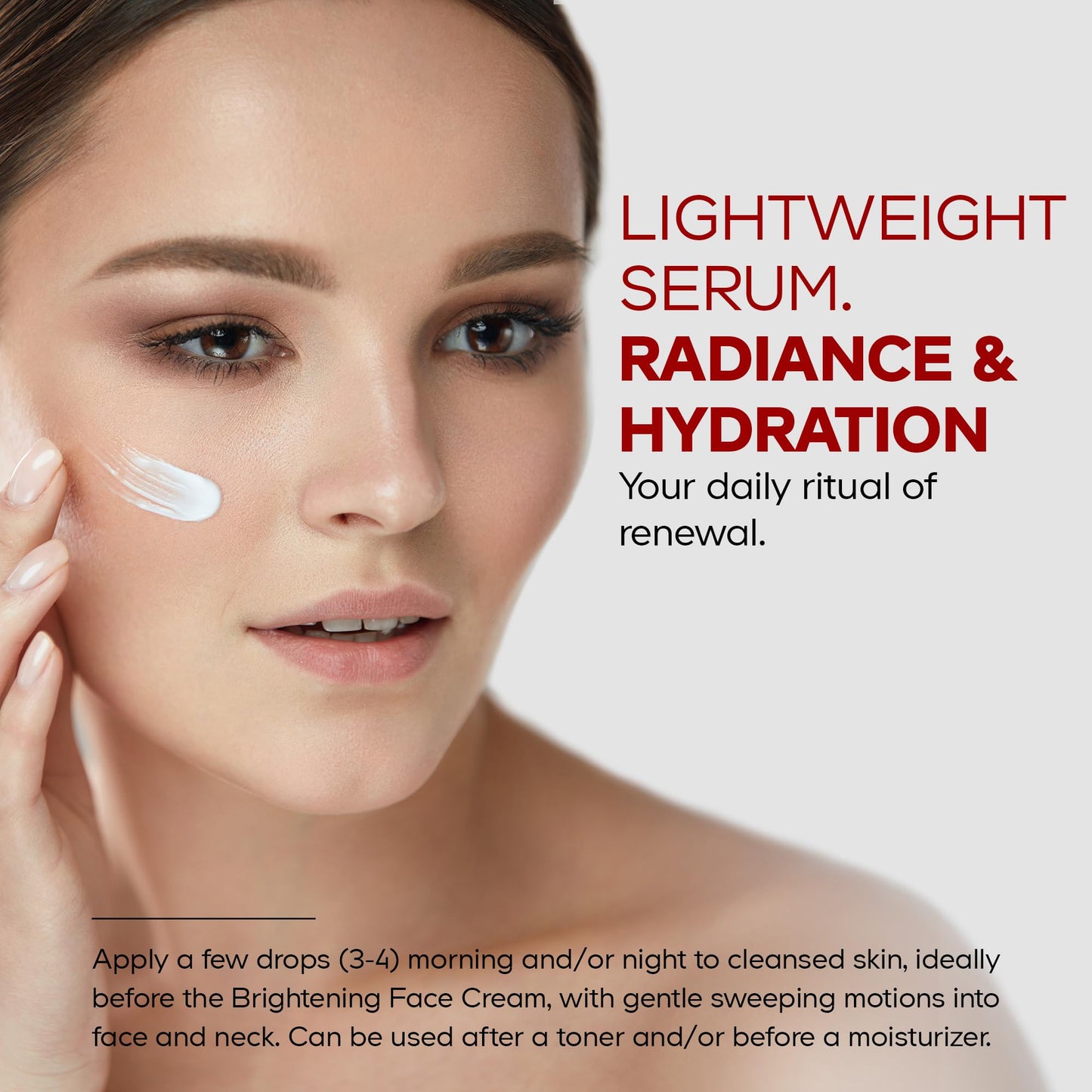 Maison Rouge Brightening Face Serum by Codeage - Glutathione Serum, Vitamin C, E, Hyaluronic Acid, Collagen - Radiance Enhancing - Parabens