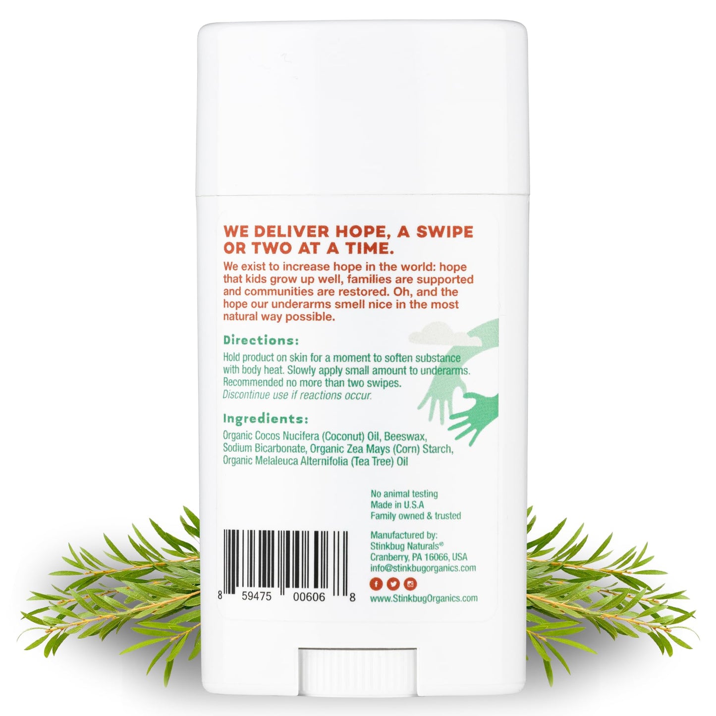 Stinkbug Naturals, Deodorant Stick Tea Tree, 2.1 Ounce Beauty and Personal Care Stinkbug