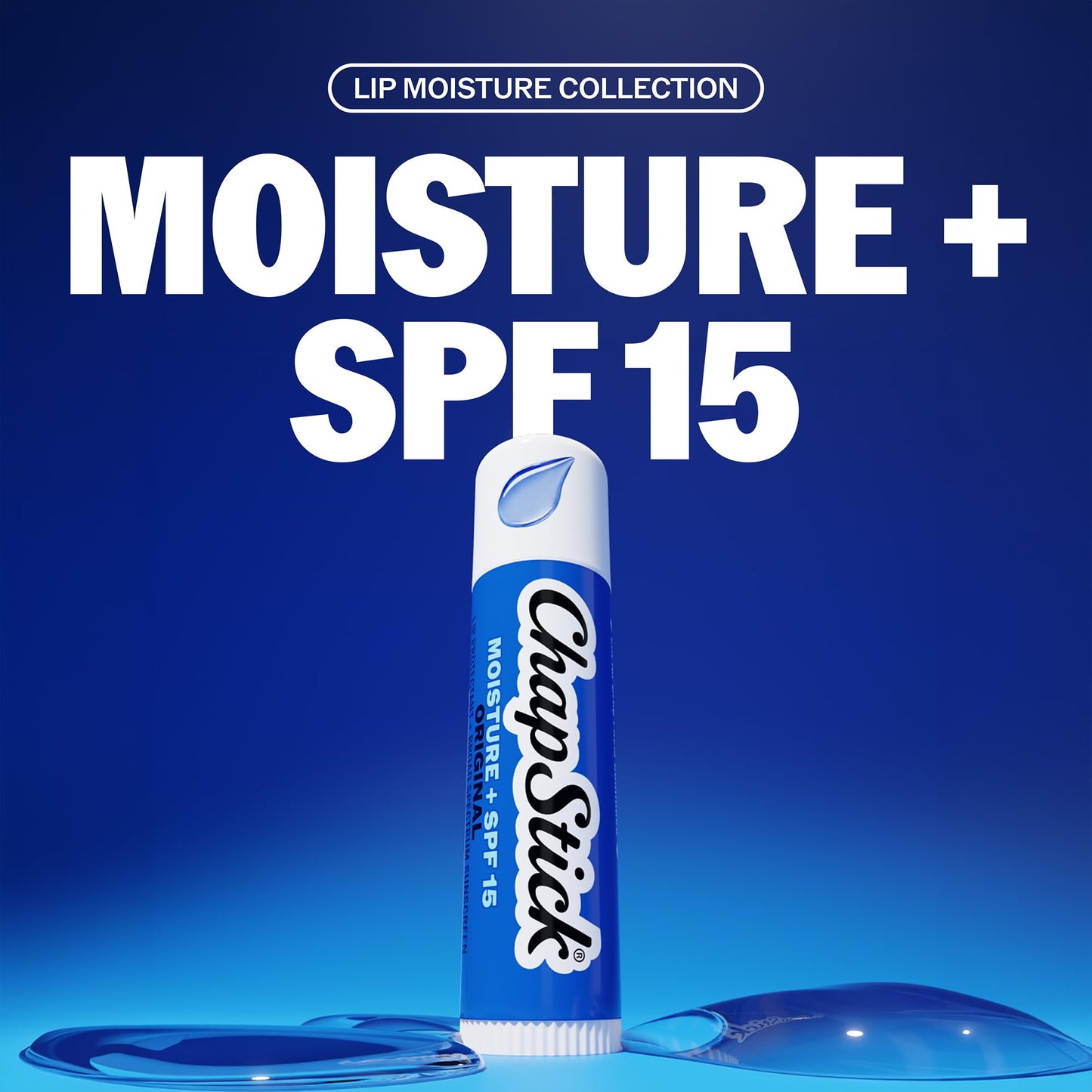 ChapStick Moisture + SPF 15 Bulk Lip Balm Sunscreen 24-Pack, 0.15 Oz Ea Beauty and Personal Care ChapStick