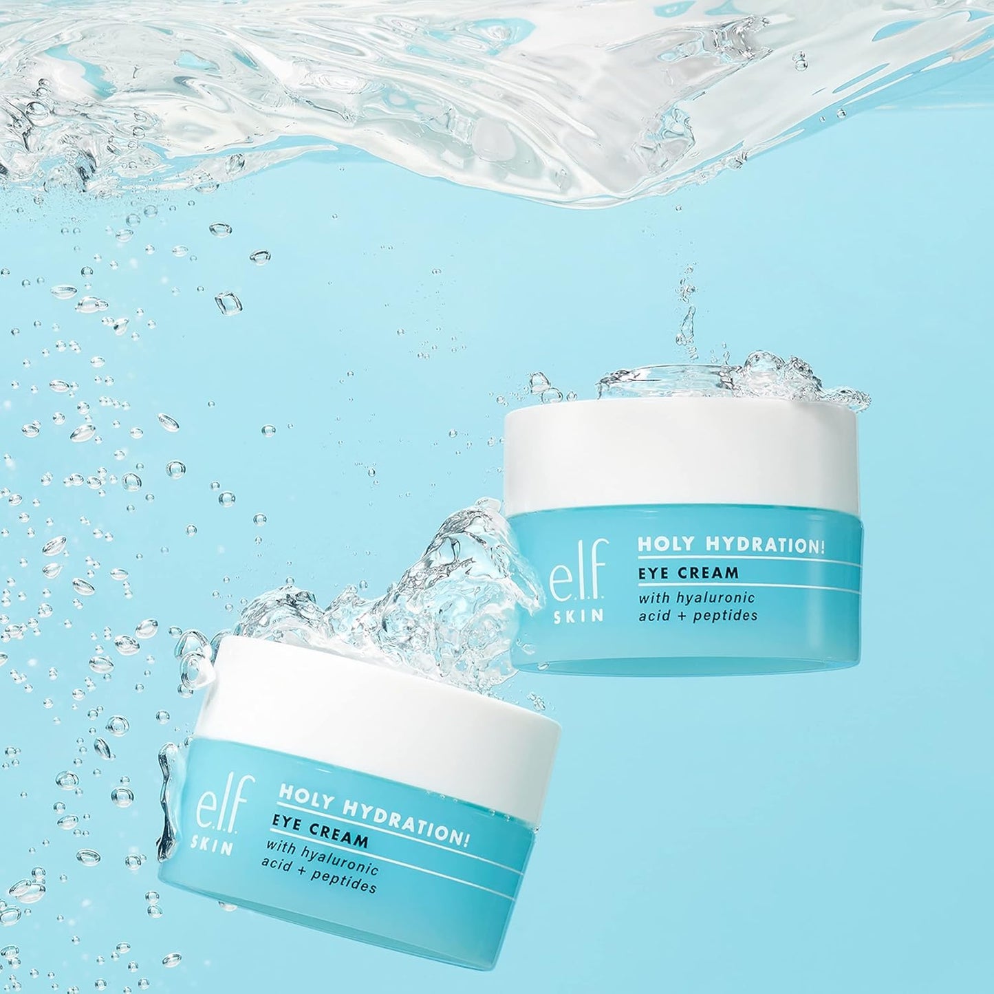 e.l.f. SKIN Holy Hydration! Eye Cream Mini, Rich Hydrating Eye Cream For Minimizing Dark Circles, Infused With Hyaluronic Acid, Vegan & Cruelty-free